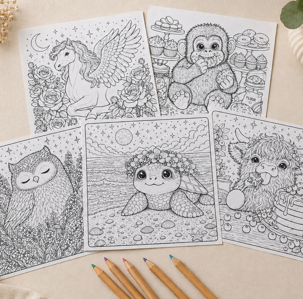 Critter Coloring Sheets