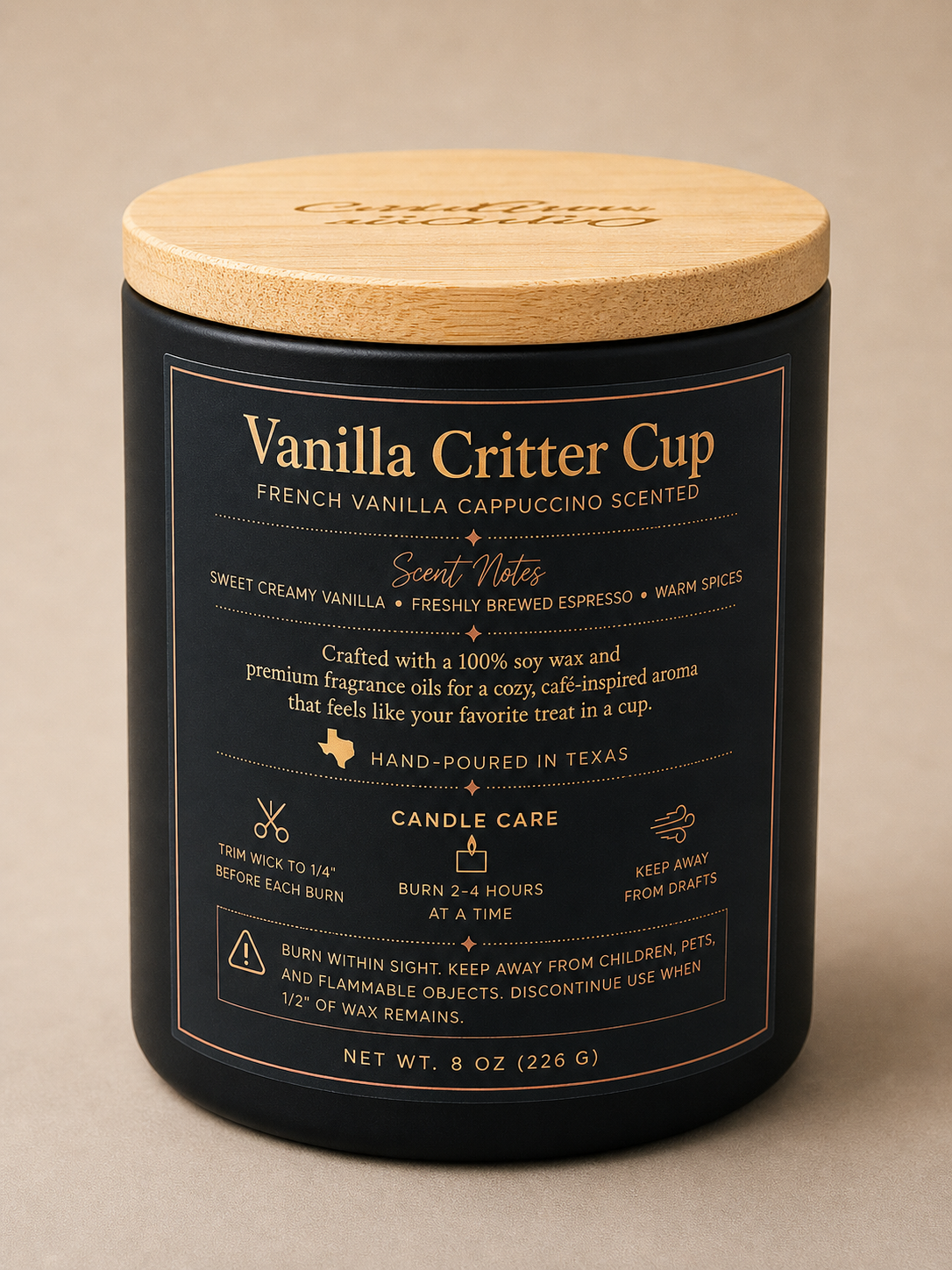 Vanilla Critter Cup