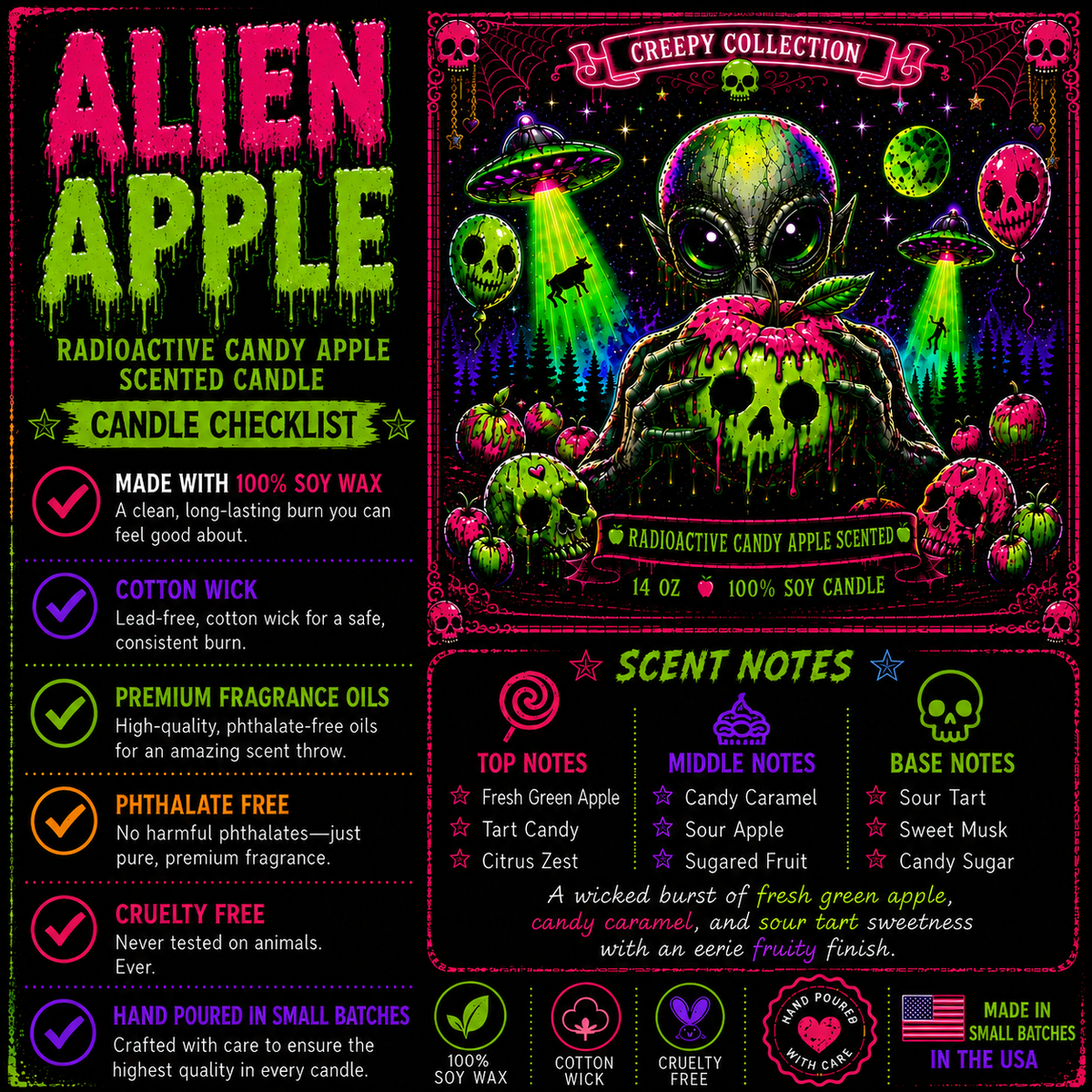 Alien Apple - Green Candy Apple