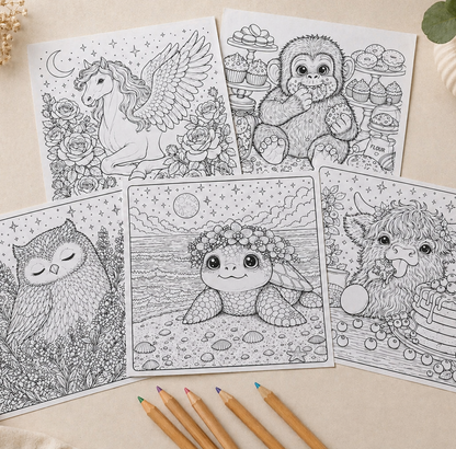 Critter Coloring Sheets