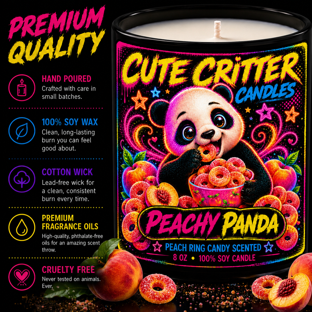 Peachy Panda - Peach Ring Candy