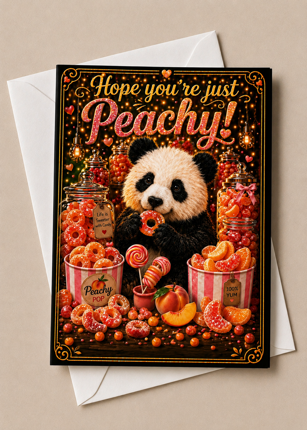 Just Peachy Greeting Card