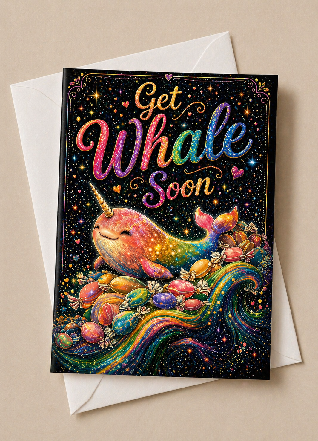 Get Whale Soon Greeting Card