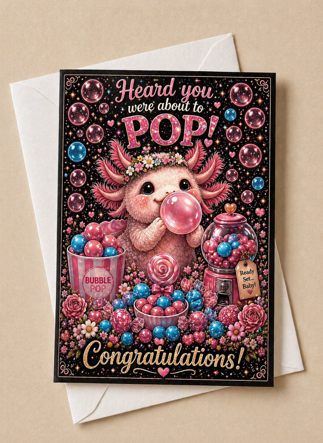 About to Pop Greeting Card