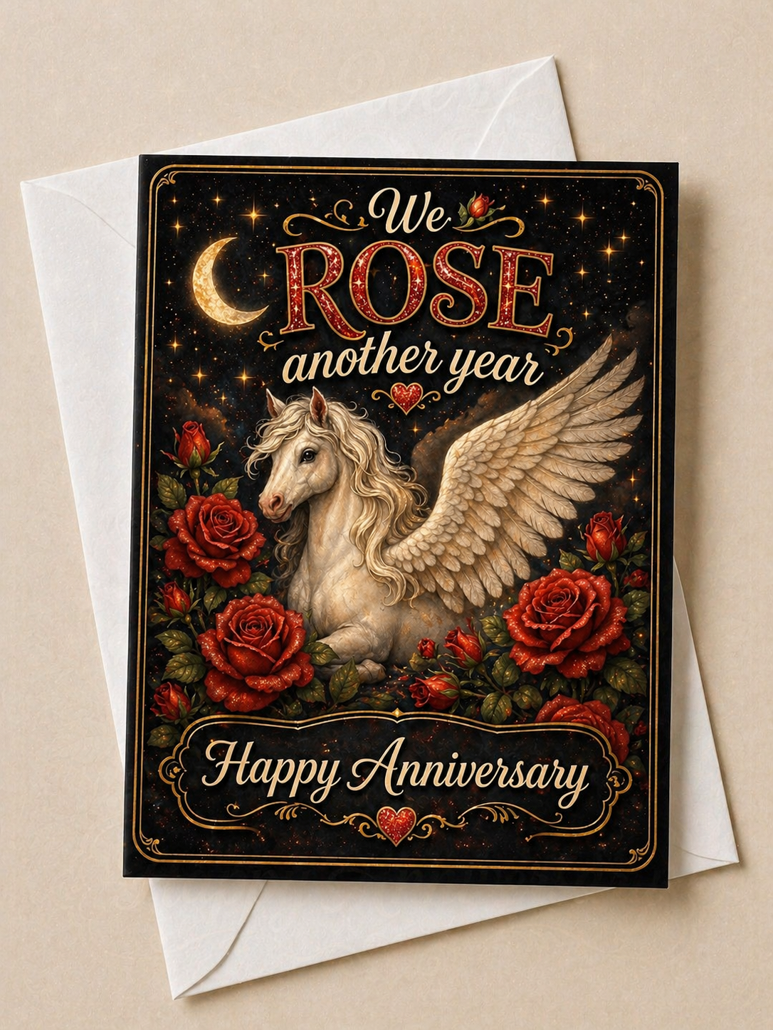 Rose Anniversary Card