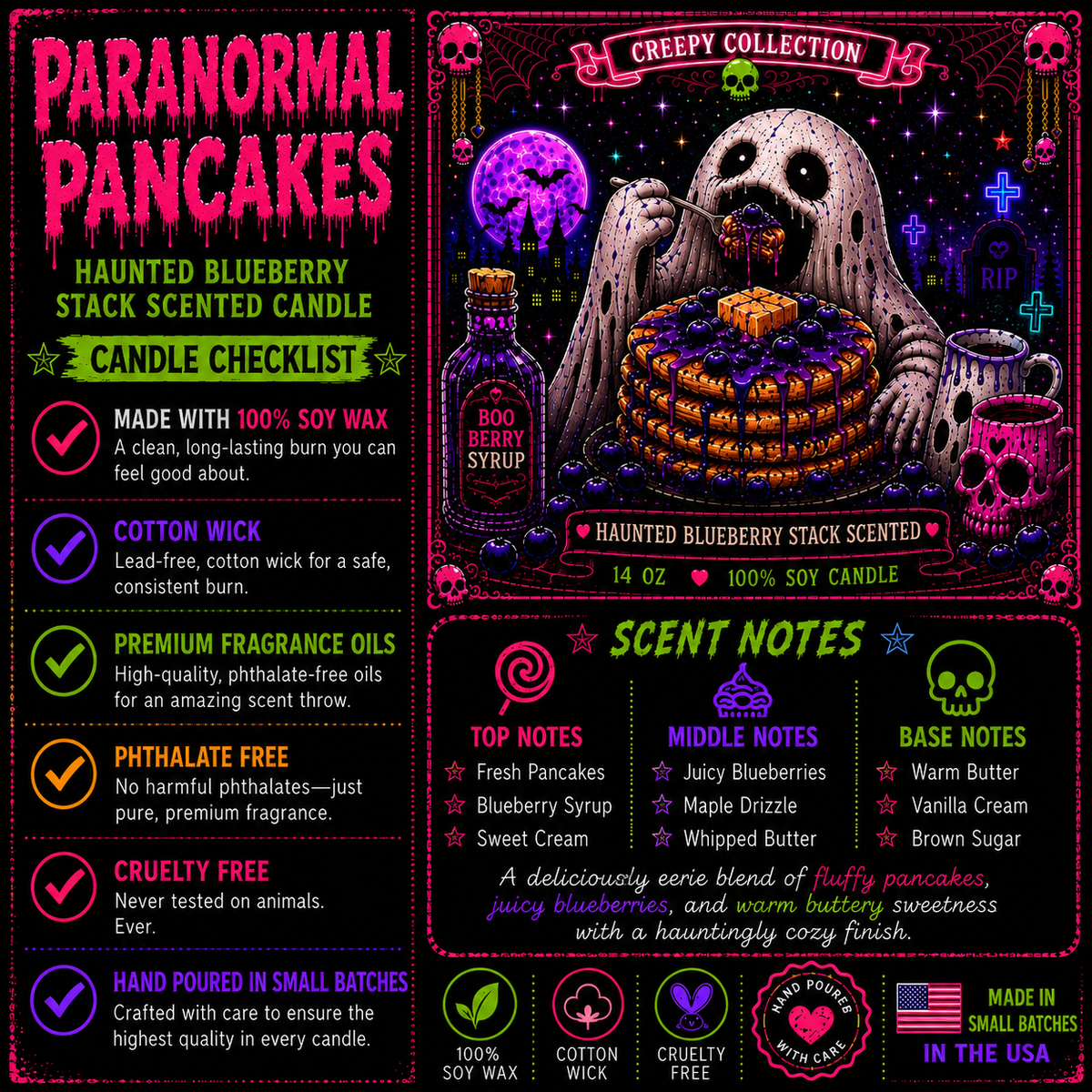 Paranormal Pancakes - Blueberry Pancake
